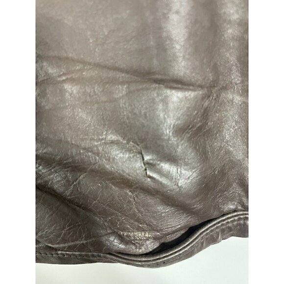 VTG VCG Police Trooper Men's 50s Brown Horsehide Leather Motorcycle Jacket Sz 44 - Picture 10 of 15